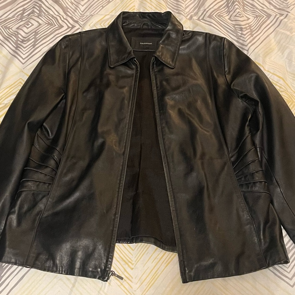 Large Black Leather Jacket